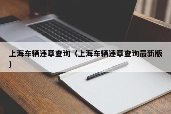 上海车辆违章查询（上海车辆违章查询最新版）